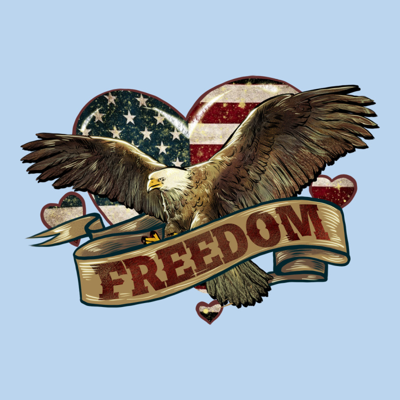 Freedom America Eagle 4th Of July Classic Tee by HowdyJamesFarm | Teevron