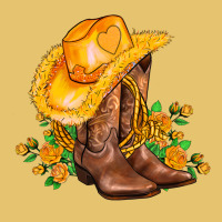 Yellow  Cowgirl And Roses Premium Sweatshirt | Teevron