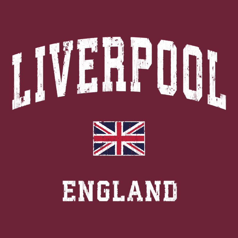 Liverpool England Vintage Athletic Sports Design Long Sleeve Tee by longCreatives | Teevron