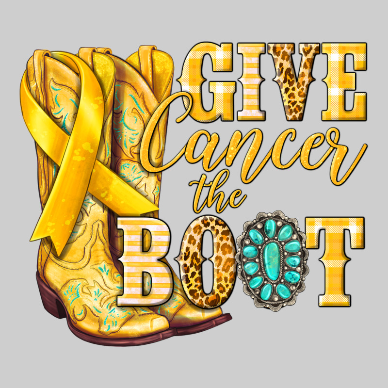 Give Cancer The Boot Childhood Cancer Premium Tee by NancyCooperArtShop | Teevron