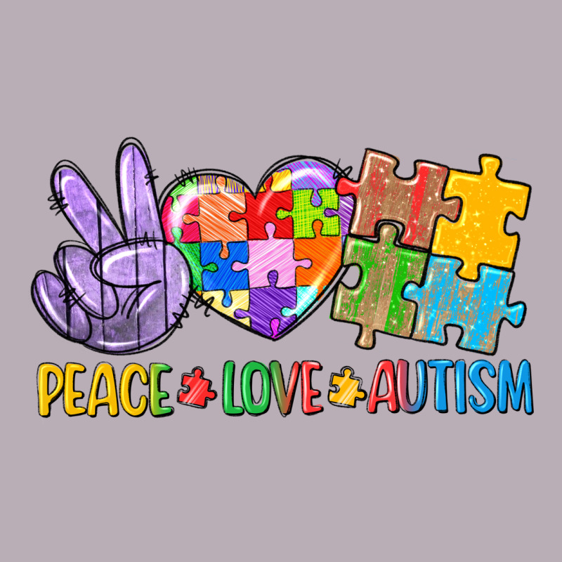 Peace Love Autism Vintage Tee by CowGirlArtShop | Teevron