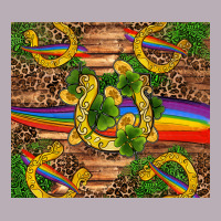 St Patricks Day Horseshoe Shamrock Rainbow Gold Vintage Tee | Teevron
