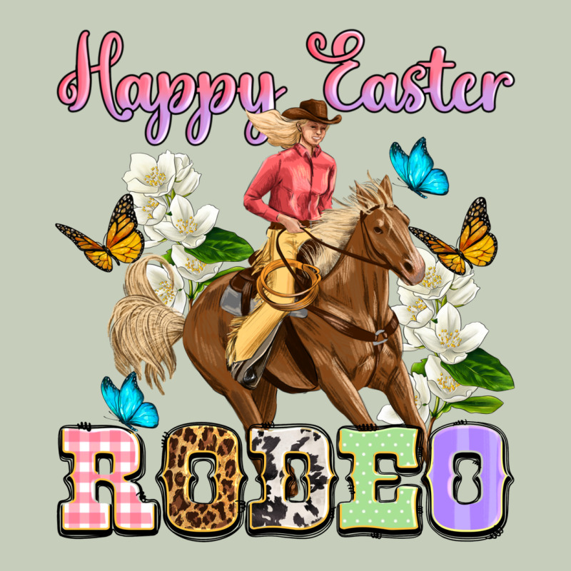 Happy Easter Rodeo Cowgirl Long Sleeve Tee by OliviaCreatesArt | Teevron