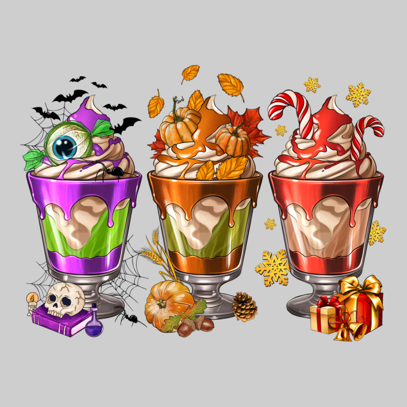 Hallothanksmas Coffee Cups Premium Tee by NancyCooperArtShop | Teevron
