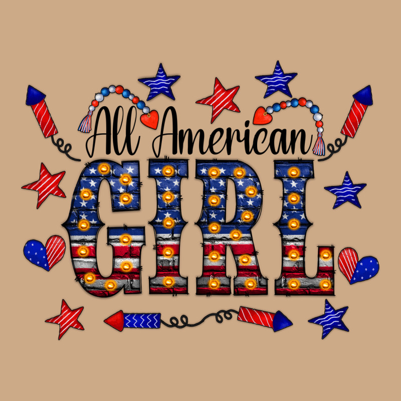 All American Girl Vintage Hoodie by CowCowDesign | Teevron