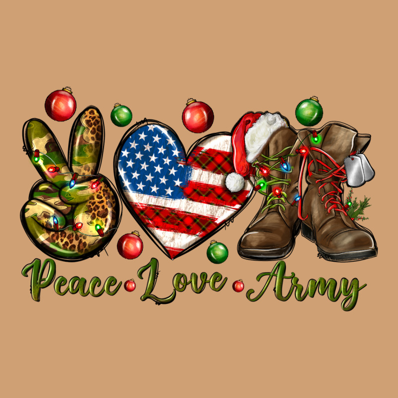 Peace Love Army Christmas 4th Of July Vintage Tee by HowdyJamesFarm | Teevron