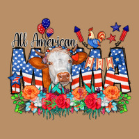 All American Mama Cow Flowers Vintage Hoodie | Teevron