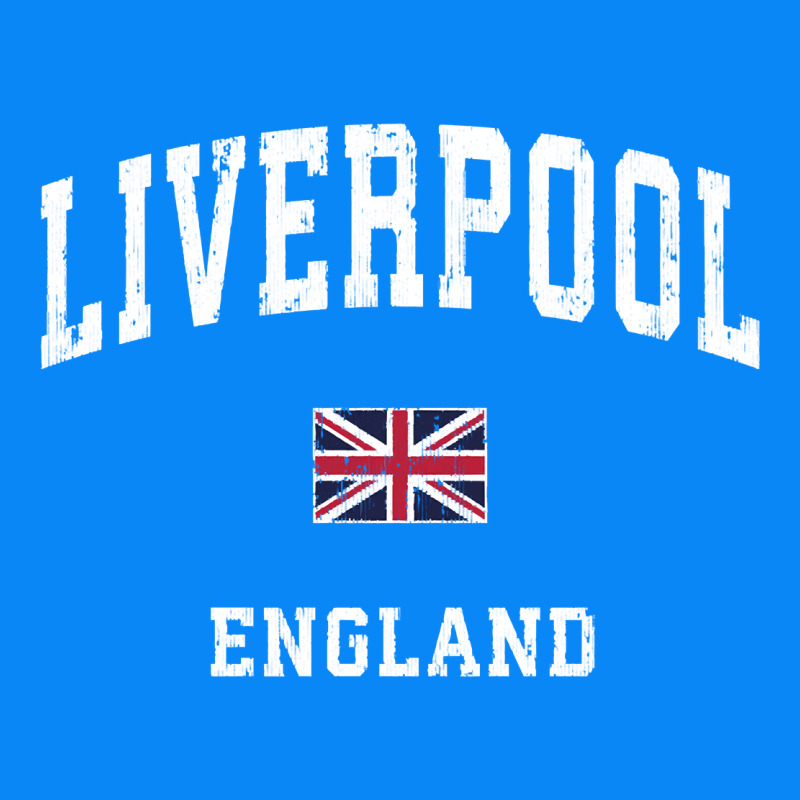 Liverpool England Vintage Athletic Sports Design Zipper Hoodie by longCreatives | Teevron