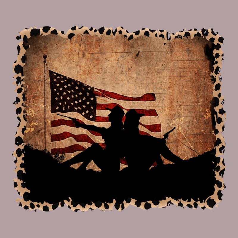 America Western Cowboy And Cowgirl Leopard Frame Vintage Hoodie by CowCowDesign | Teevron