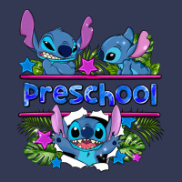 Preview Flower Stitch Blue Preschool Heavyweight Hoodie | Teevron