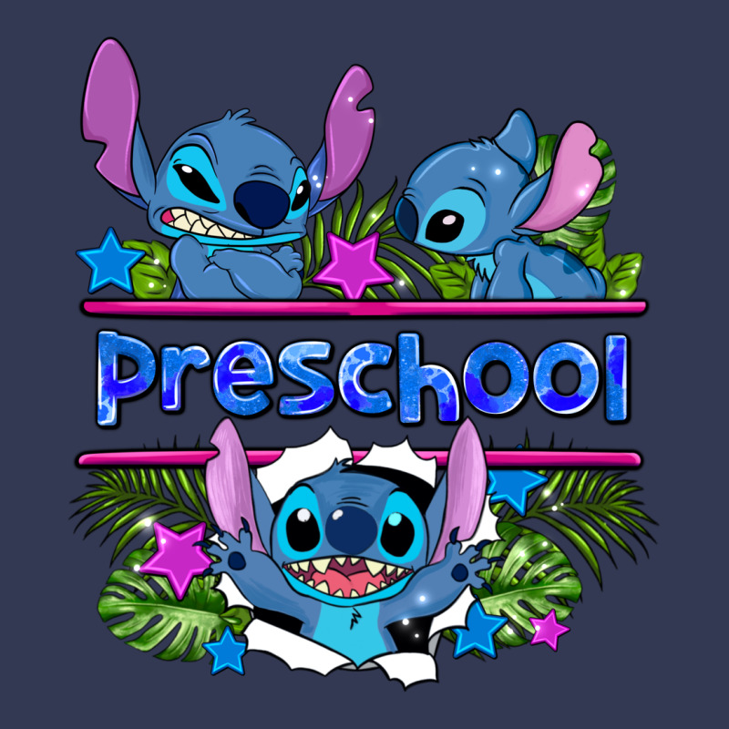 Preview Flower Stitch Blue Preschool Heavyweight Hoodie by AdoDesignShop | Teevron