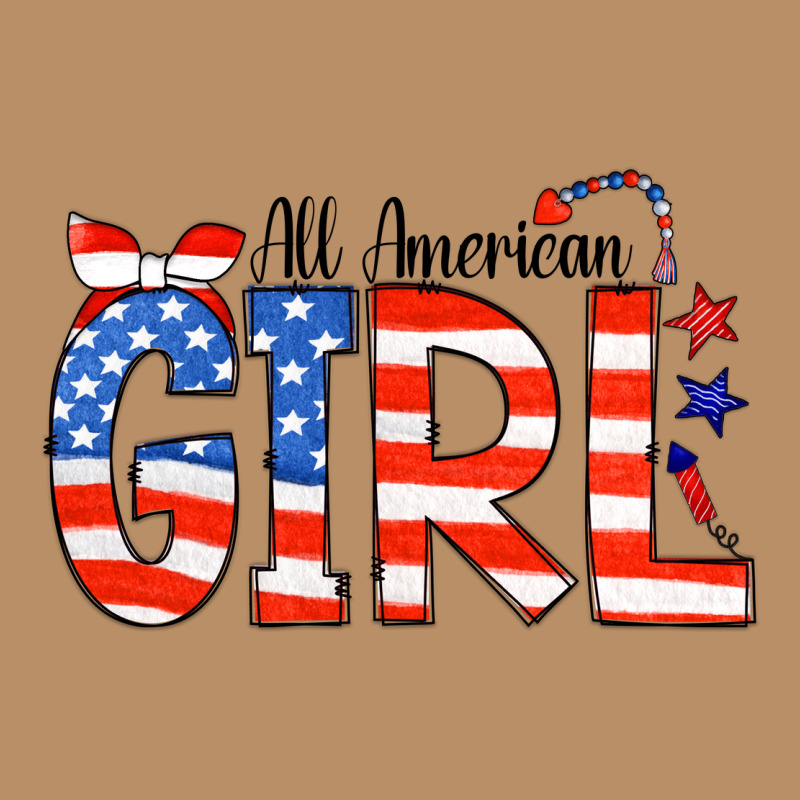 All American Girl Bandana Vintage Hoodie by CowCowDesign | Teevron