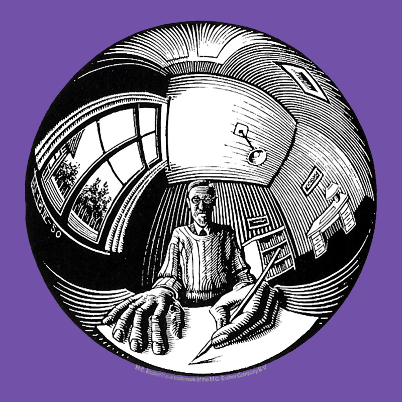 M.c. Escher Spherical Self Portrait Premium Sweatshirt by longCreatives | Teevron