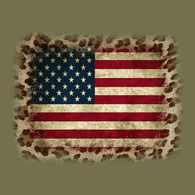 America Flag And Leopard Vintage Hoodie by CowCowDesign | Teevron