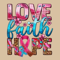 Love Faith Hope With Cancer Ribbon  Ado Heavyweight Hoodie | Teevron