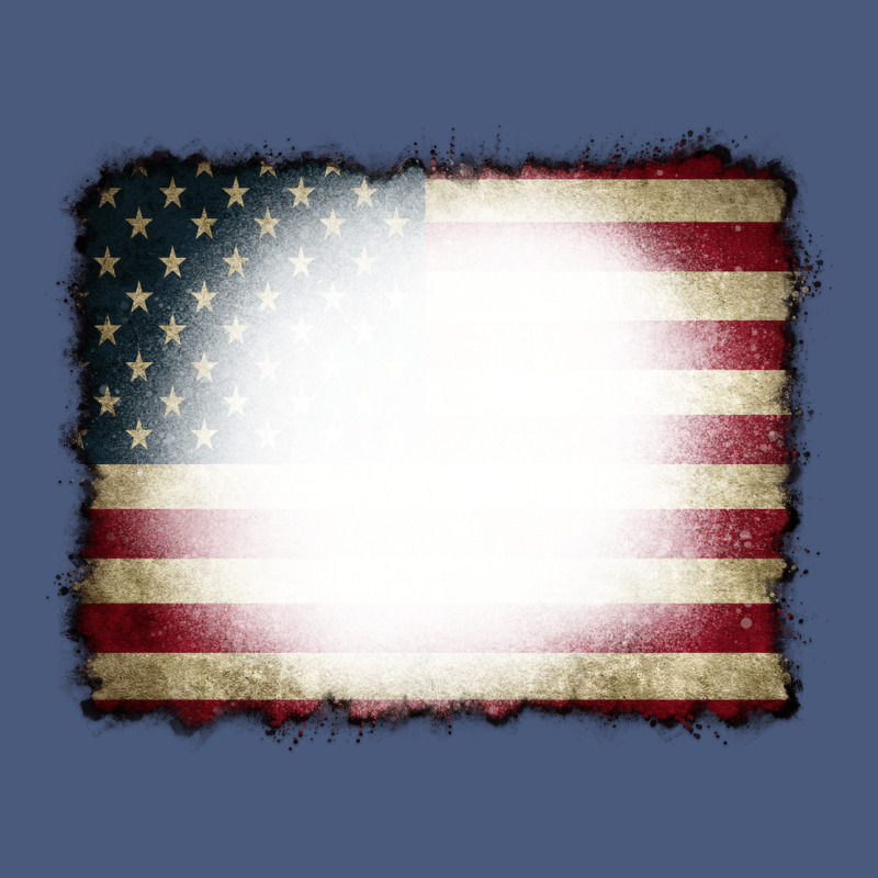 American Flag Bleach Effect Vintage Hoodie by CowCowDesign | Teevron
