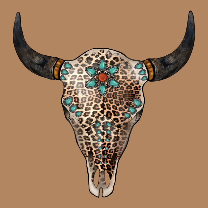 Leopard Bull Skull Long Sleeve Tee by Jasminsmagicworld | Teevron