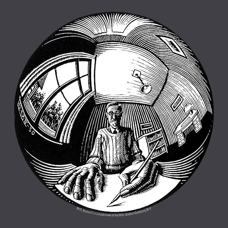 M.c. Escher Spherical Self Portrait Heavyweight Hoodie by longCreatives | Teevron