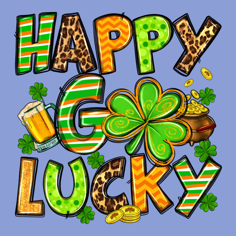 St. Patrick's Happy Go Lucky Long Sleeve Tee by OliviaCreatesArt | Teevron