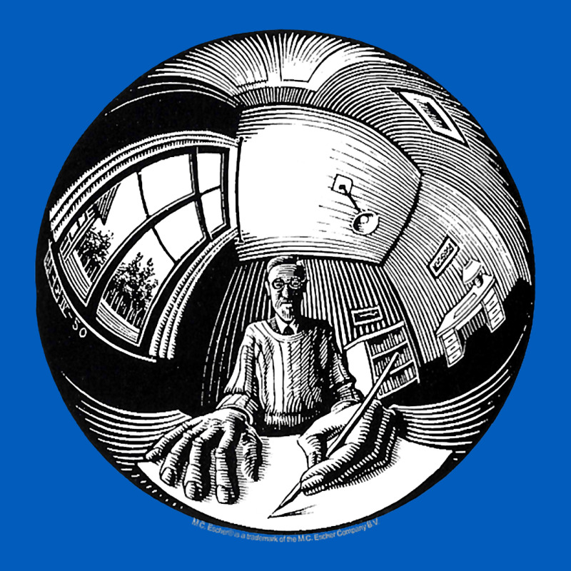 M.c. Escher Spherical Self Portrait Urban Hoodie by longCreatives | Teevron