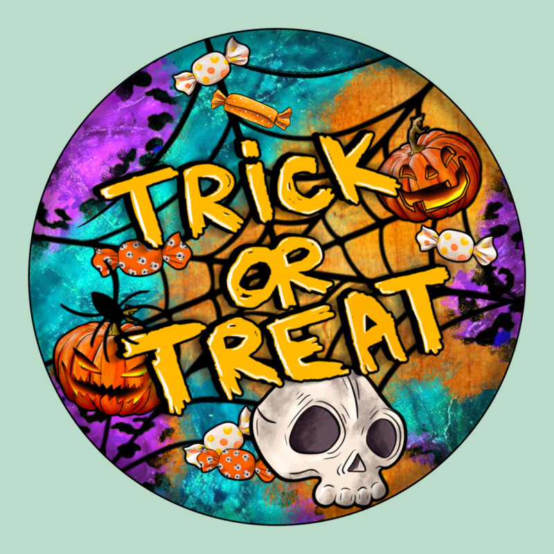 Trick Or Treat Hallowen Round Premium Hoodie by LillyAllenDesigns | Teevron