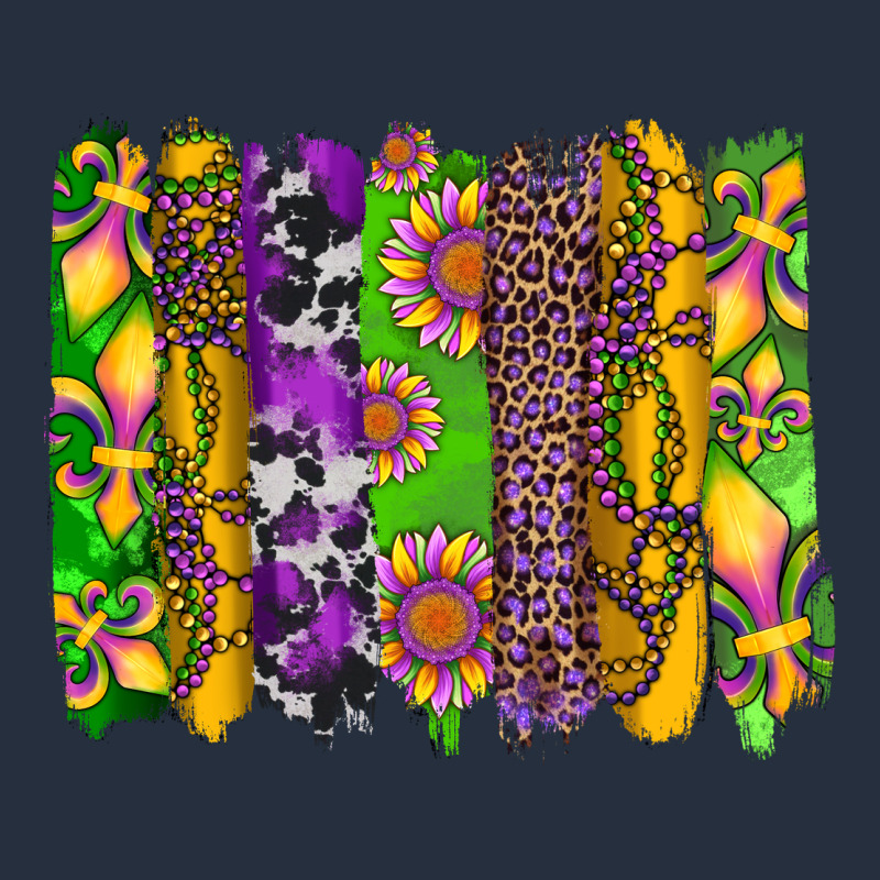 Mardi Gras Sunflower Fleur De Lis Leopard Cowhide Brushstrokes Zipper Hoodie by Artiststas | Teevron