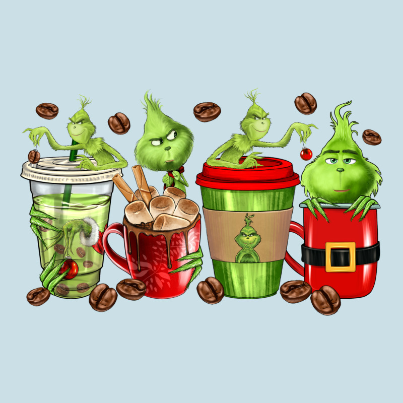 Grinch Coffee Cups Ladies Tee by texasbilliewilder | Teevron