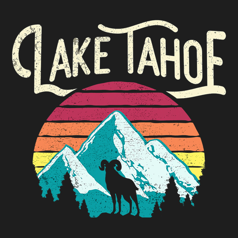 Vintage Lake Tahoe Mountains Retro T Classic Tee by longCreatives | Teevron