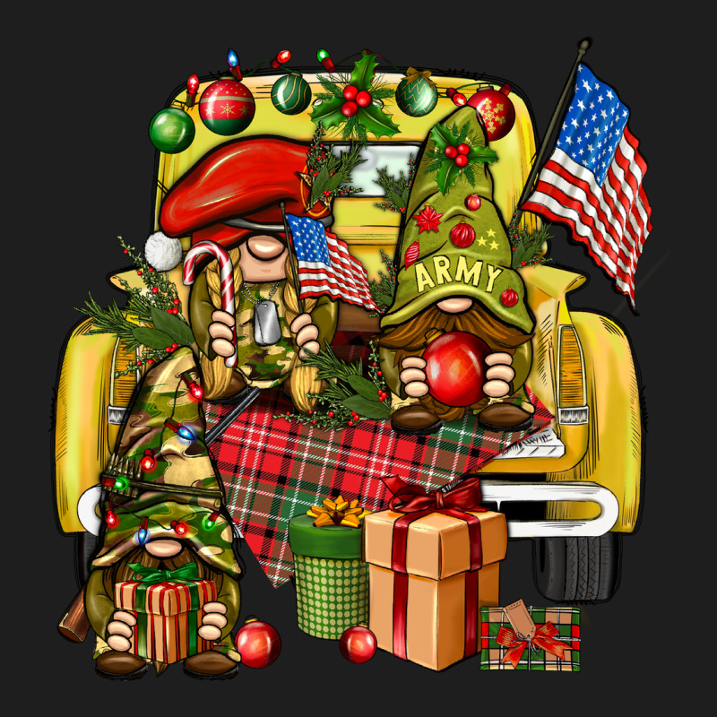 Christmas Army Gnomes Truck 4th Of July Classic Tee by HowdyJamesFarm | Teevron