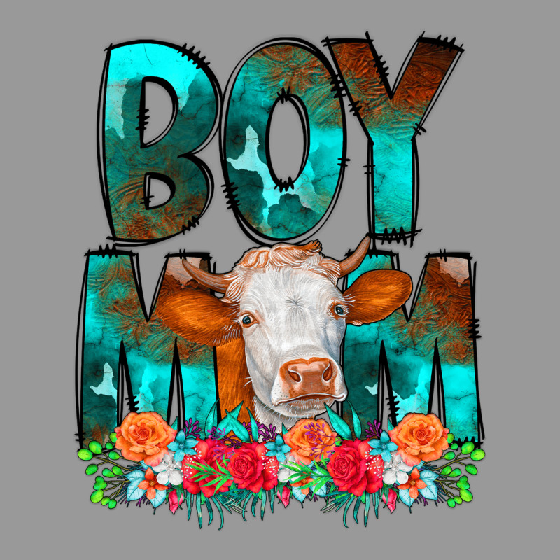 Boy Mom Flowers Cow Vintage Hoodie by CowCowDesign | Teevron