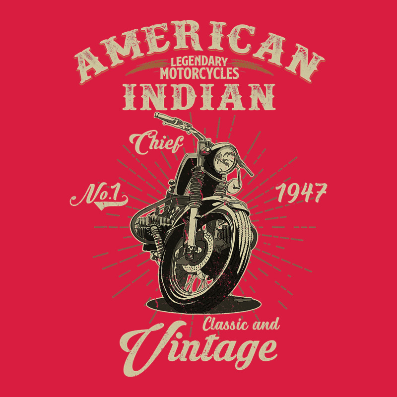 Vintage American Motorcycle Indian For Old Biker Gifts Premium Hoodie by longCreatives | Teevron