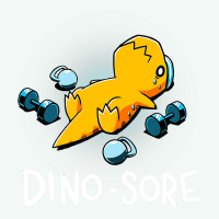 Dino Sore Funny Dinosaur Workout Gym Fitness Lifting Premium Hoodie | Teevron