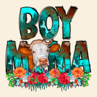 Boy Mama Flowers Cow Vintage Hoodie | Teevron