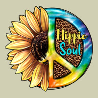Hippie Soul With Sunflower And Leopard Background Heavy Core Tee | Teevron
