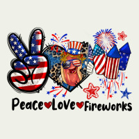 Peace Love Fireworks 4th Of July Urban Heavy Tee | Teevron