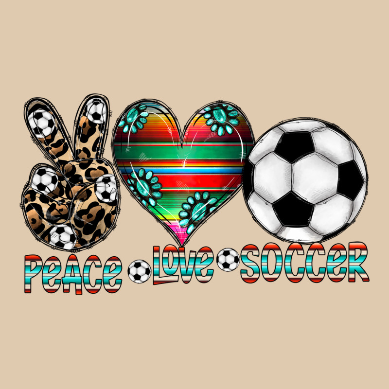 Peace Love Soccer Heavyweight Sweatshirt by CowhideDigitalArt | Teevron