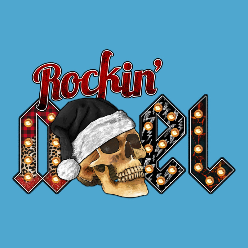 Rockin Noel Skull Premium Hoodie by CowhideDigitalArt | Teevron