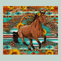 Galloping Horse Aztec Sunflower Zipper Hoodie | Teevron