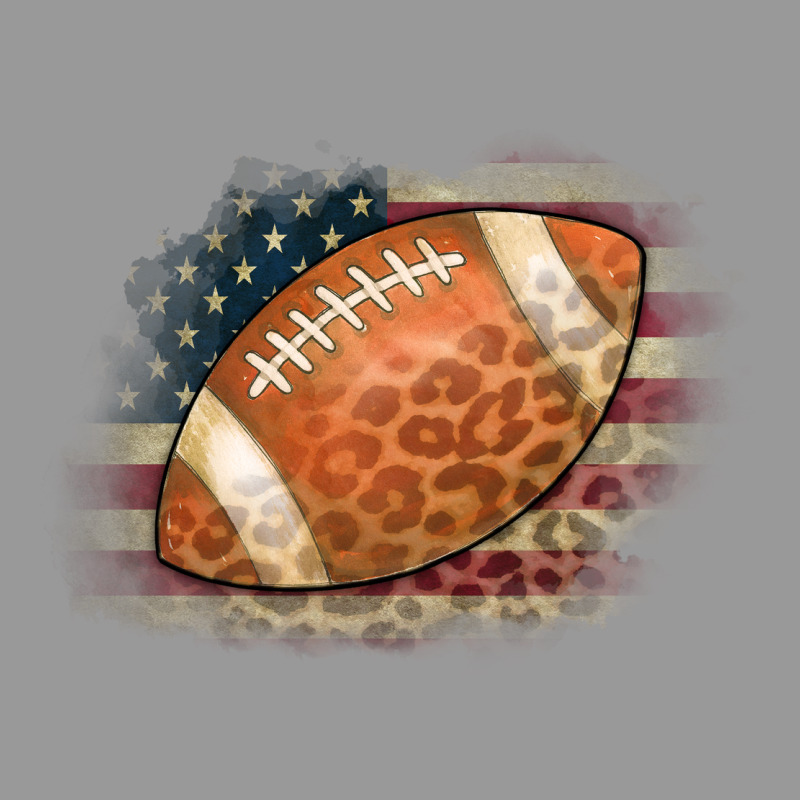American Flag Football Leopard Vintage Hoodie by CowCowDesign | Teevron