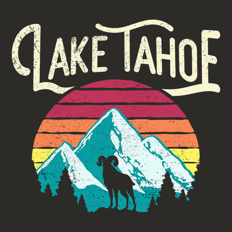 Vintage Lake Tahoe Mountains Retro T Heavy Core Tee by longCreatives | Teevron