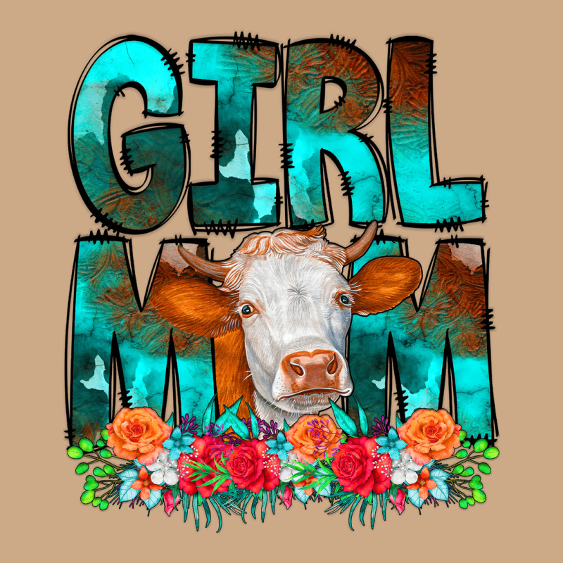 Girl Mom Cow Flowers Vintage Hoodie by CowCowDesign | Teevron