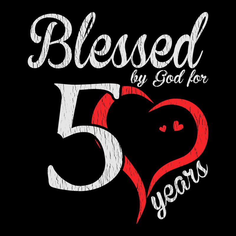 Vintage 50th Birthday Blessed By God For 50 Years Birthday Premium Tee by longCreatives | Teevron