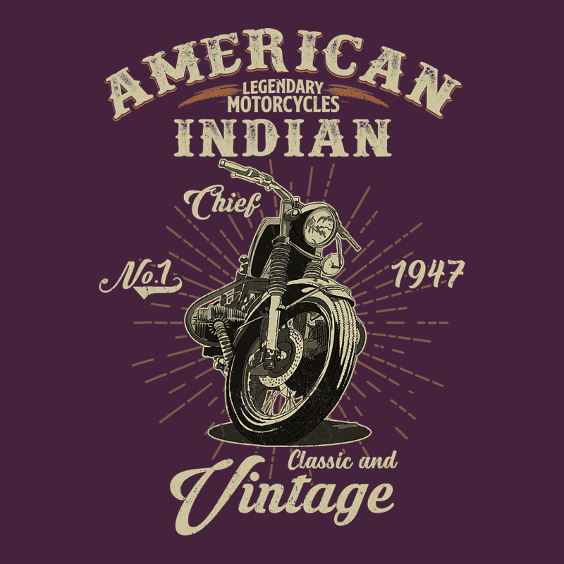 Vintage American Motorcycle Indian For Old Biker Gifts Premium Tee by longCreatives | Teevron