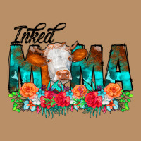 Inked Mama Flowers Cow Vintage Hoodie | Teevron
