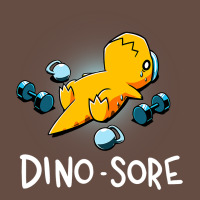 Dino Sore Funny Dinosaur Workout Gym Fitness Lifting Long Sleeve Tee | Teevron