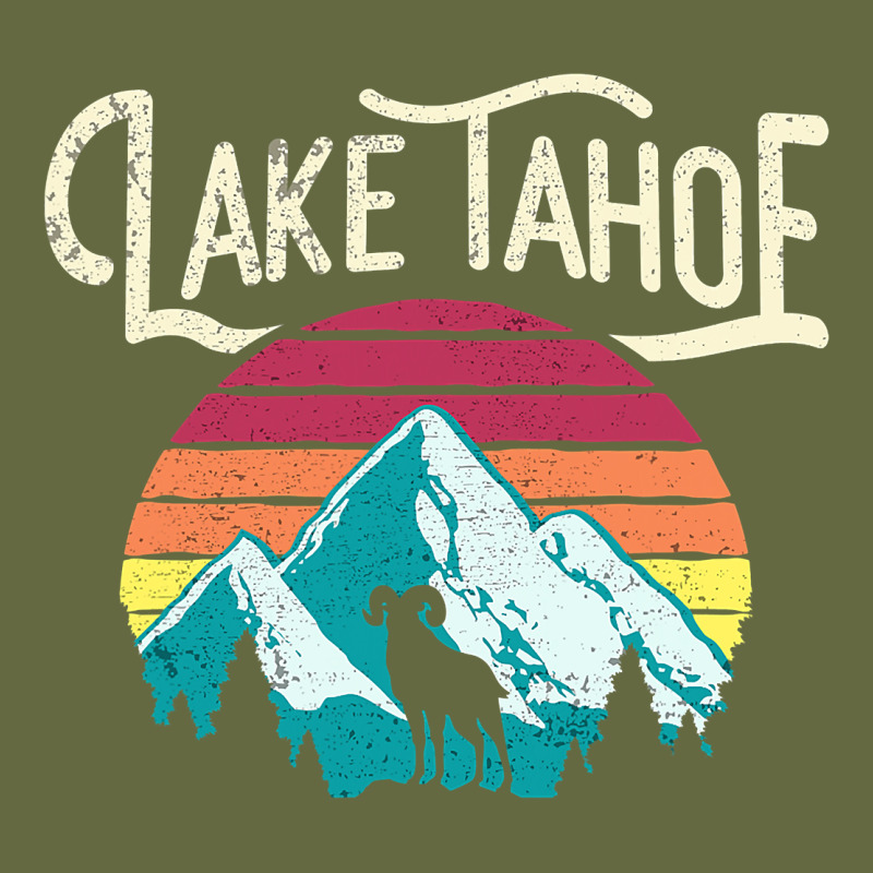 Vintage Lake Tahoe Mountains Retro T Long Sleeve Tee by longCreatives | Teevron