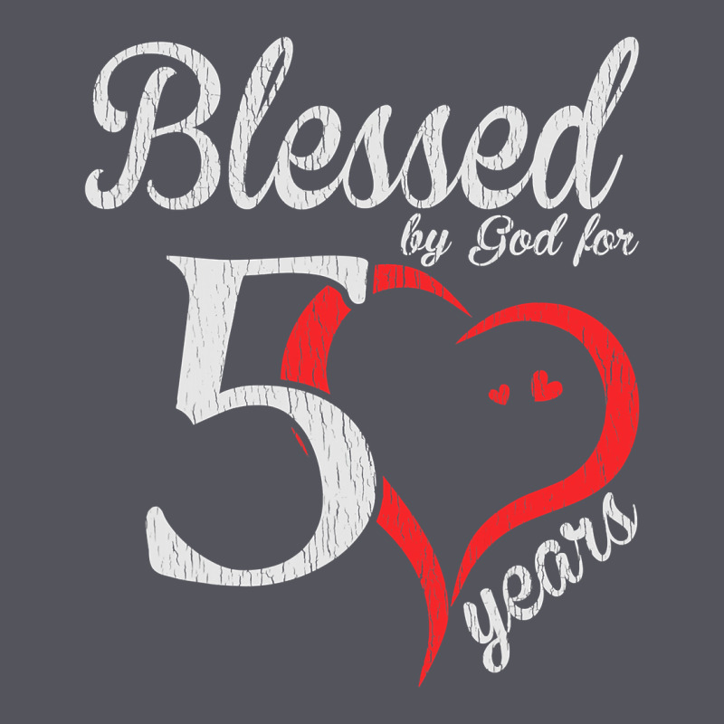 Vintage 50th Birthday Blessed By God For 50 Years Birthday Vintage Hoodie by longCreatives | Teevron