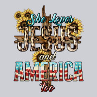 She Loves Jesus And America Too Sunflower Classic Tee | Teevron