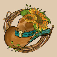 Western Hat With Sunflowers And Rope Heavyweight Sweatshirt | Teevron