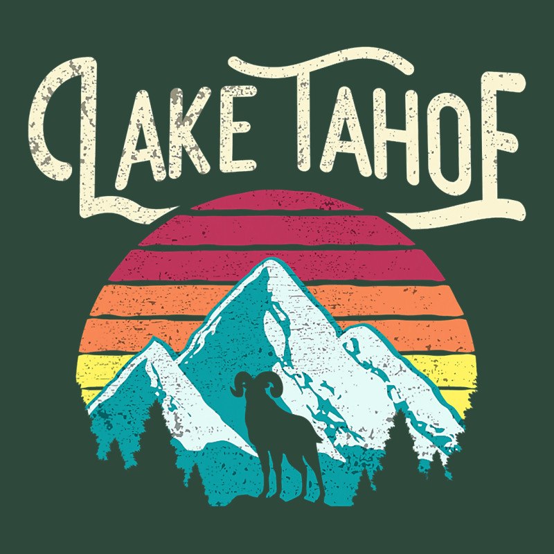 Vintage Lake Tahoe Mountains Retro T Zipper Hoodie by longCreatives | Teevron